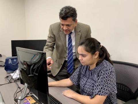 U School of Computing professor Sneha Kumar Kasera (pictured, left) and his doctoral student Aniqua Baset (pictured, right)