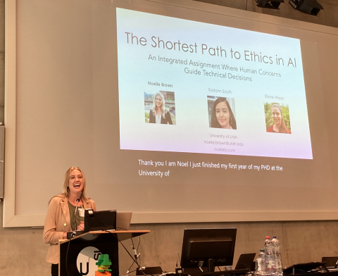 Noelle Brown at the ACM ICER Conference Summer 2022