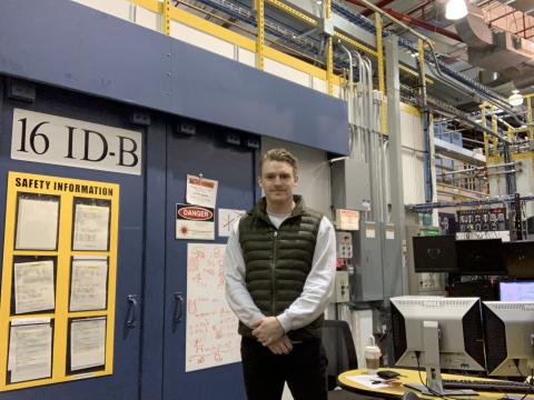 Marcus Parry at the Advanced Photon Source of Argonne National Lab